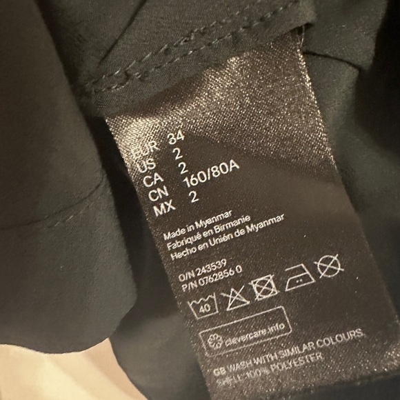 3/$30 ✨ Black H&M blouse​​ - Picture 3 of 6